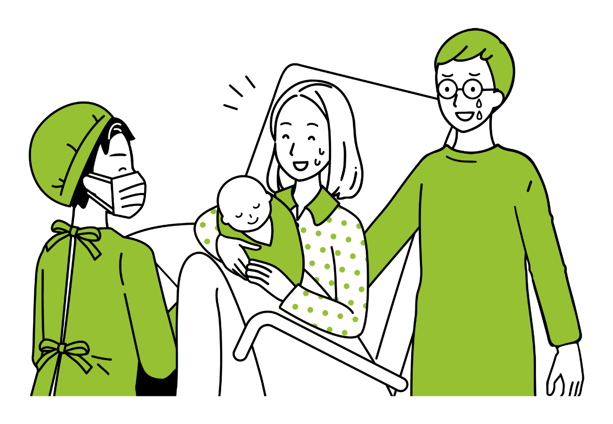 立ち会い出産・計画分娩に対応しています